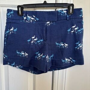 LOFT Blue Flamingo Print Women's Shorts